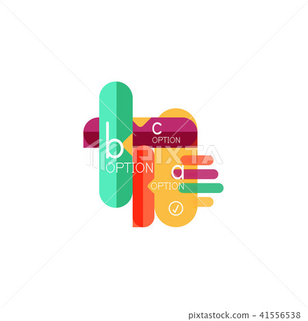 Abstract lines geometric infographic layoutAbstract lines geometric infographic layout, data 41556538