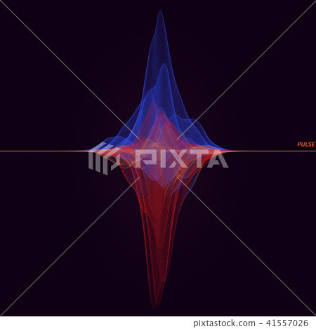 abstact vector wave signal abstact vector wave signal 41557026