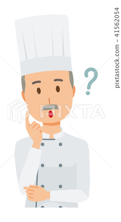 一位穿著廚師外套的老廚師認為 一位穿著廚師外套的老廚師認為 41562054
