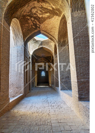 Corridor on Jameh mosque in Isfahan. Iran Corridor on Jameh mosque in Isfahan. Iran 41562802