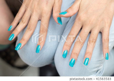 藍色指甲油 41563583