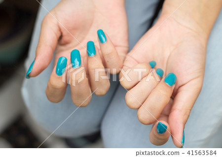 藍色指甲油 41563584