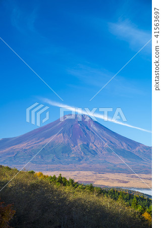 Mt. Fuji in the late autumn 20th pass 41563697