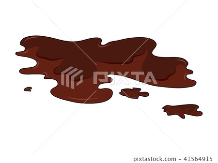 Mud puddle simple vector design isolated on white Mud puddle simple vector design isolated on white 41564915