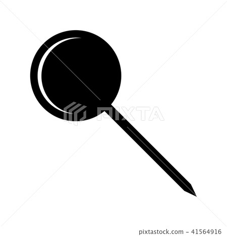 round pin office vector design isolated on white round pin office vector design isolated on white 41564916