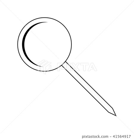 round pin office vector design isolated on white round pin office vector design isolated on white 41564917