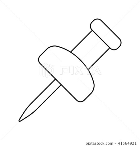 push pin office vector design isolated on white push pin office vector design isolated on white 41564921