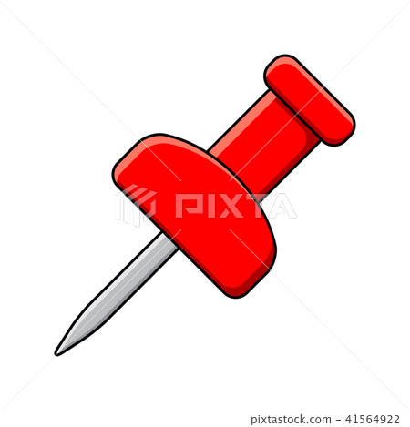 push pin office vector design isolated on white 41564922