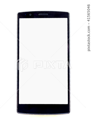 Front view of modern smartphone isolated on white Front view of modern smartphone isolated on white 41565046