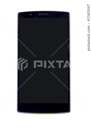 Front view of modern smartphone isolated on white Front view of modern smartphone isolated on white 41565047