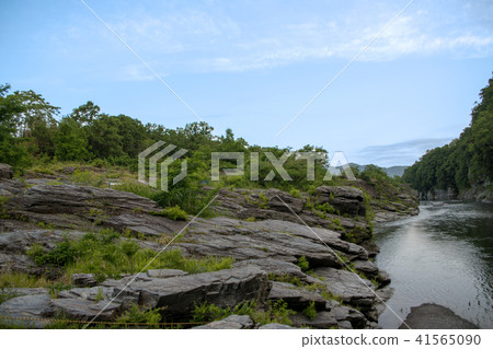 Nagaoka Valley Arakawa stone pavement Nagaoka Valley Arakawa stone pavement 41565090