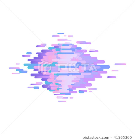 Glitch background with distortion effect stripes in trendy ultra violet color 41565360