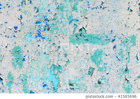 Texture of old blue metal 41565696