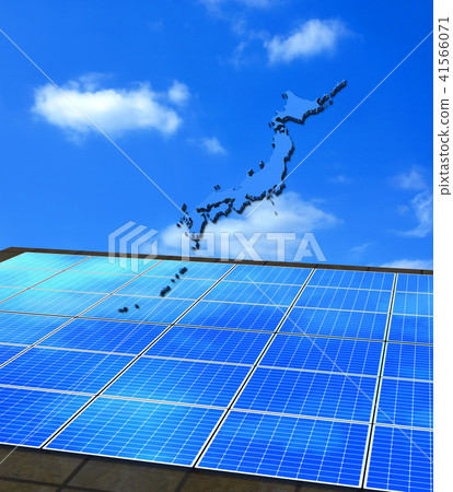 Solar panel of the Japanese archipelago 41566071
