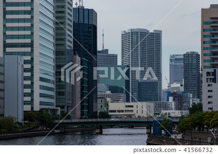 (Tokyo - Urban landscape) Office building 4 along the river seen from Tennozu 4 41566732