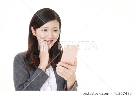 Woman with smartphone Woman with smartphone 41567483