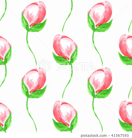Floral seamless pattern with simple flowers 2 41567593