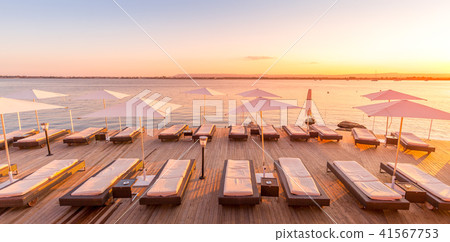 SYRACUSE, ITALY - sunset in front of the sea 41567753