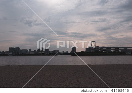 (東京 - 墨西哥灣沿岸風景)彩田橋從台場海灘公園4 (東京 - 墨西哥灣沿岸風景)彩田橋從台場海灘公園4 41568446