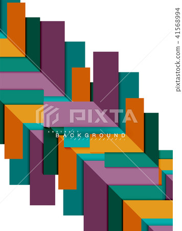 Multicolored abstract geometric shapes, geometry background for web banner 41568994