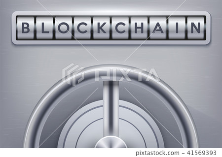 Safe with blockchain lock Safe with blockchain lock 41569393