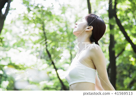 Fitness female yoga Pilates exercise Fitness female yoga Pilates exercise 41569513