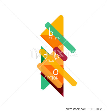 Triangle data visualization design, option infographic layout 41570349