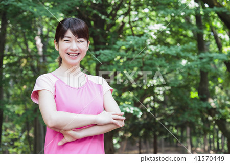 跑步跑步慢跑健身女性運動 41570449