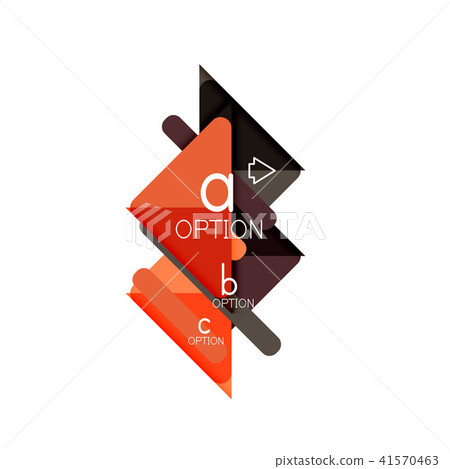 Triangle data visualization design, option infographic layout 41570463