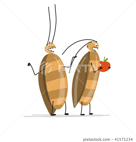 Funny cockroaches for your design Funny cockroaches for your design 41571234