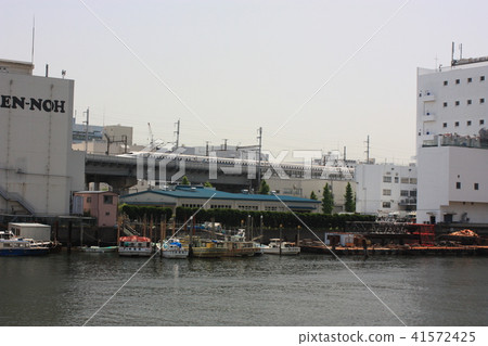 Keihin運河邊風景在東京附近 Keihin運河邊風景在東京附近 41572425