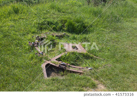 Reamains of a german Gun near Omaha Beach Normandy 41573316