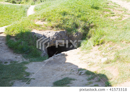 Remains of a destroyed german Bunker Omaha Beach Remains of a destroyed german Bunker Omaha Beach 41573318