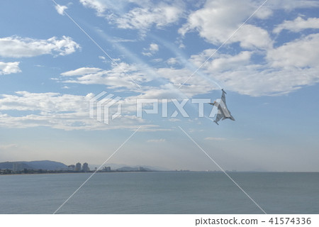Gripen aircraft over the horizon. Gripen aircraft over the horizon. 41574336