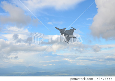 Gripen aircraft over the horizon. Gripen aircraft over the horizon. 41574337