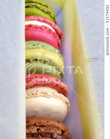 macaron France colourful dessert, french icon 41574492