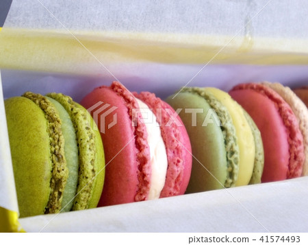 macaron France colourful dessert, french icon 41574493