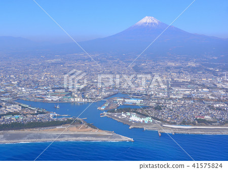富士市區和富士山-空拍-0952 41575824