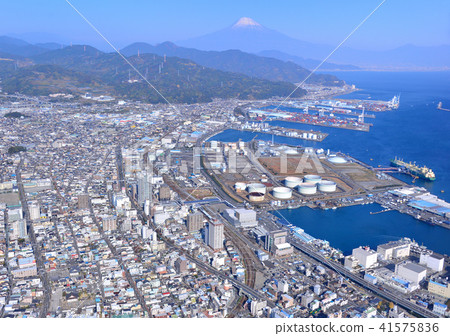 靜岡市清水區市區及富士山-航空攝影-0961 41575836