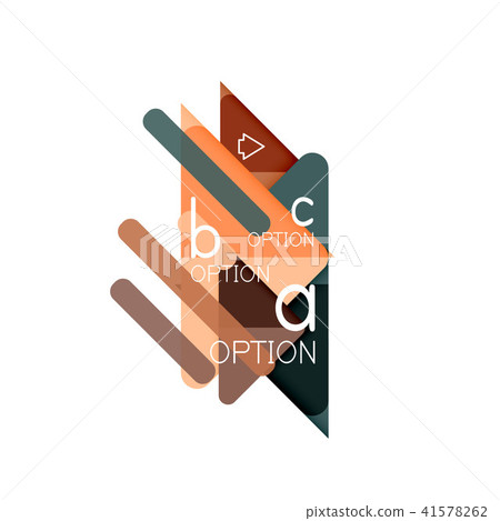 Triangle data visualization design, option infographic layout 41578262
