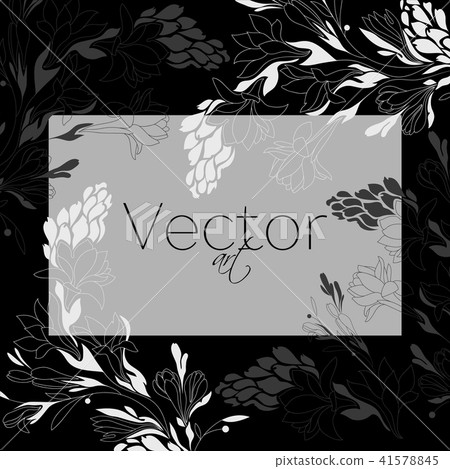 Template design, vector art, black and white Template design, vector art, black and white 41578845