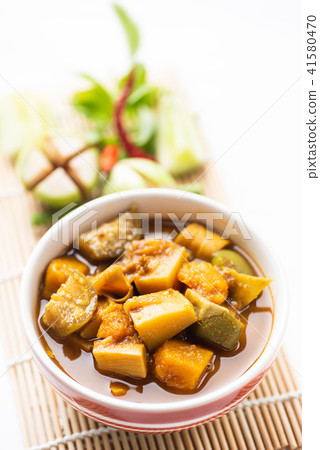 Fish organs sour soup, Southern Thai food Fish organs sour soup, Southern Thai food 41580470