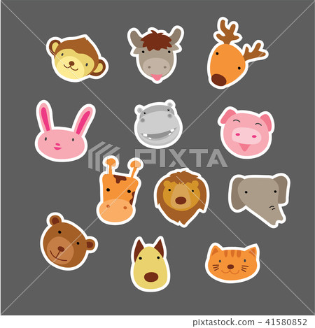 face animals character design face animals character design 41580852