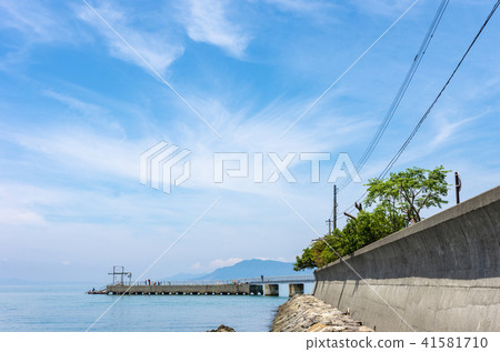 碼頭和釣魚 41581710