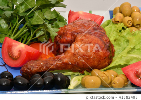 Chicken thigh grilled Chicken thigh grilled 41582493