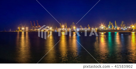 Seaport at Sunset in Odessa, Ukraine Seaport at Sunset in Odessa, Ukraine 41583902