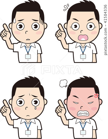 Fingering Cool Biz male employee 3 41584336