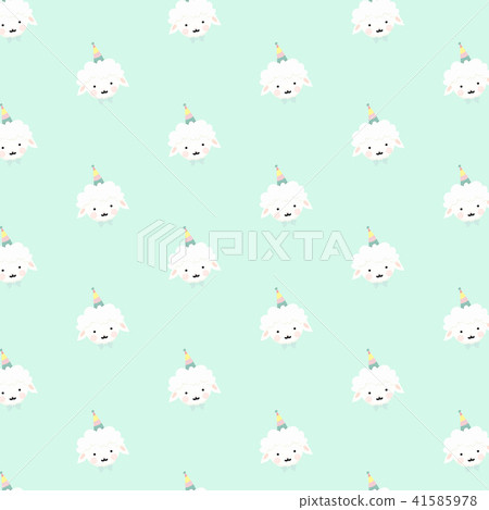 Vector sheep pattern. 41585978