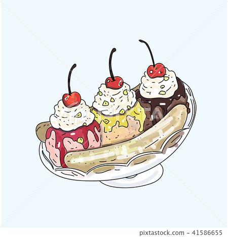 插图素材: ice cream hand writing cartoon. 查看全部