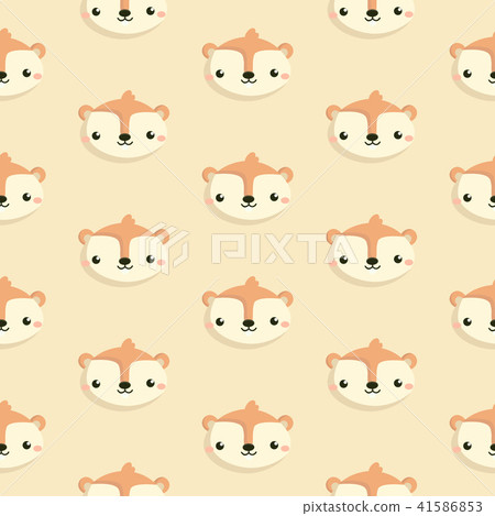 Pattern with squirrel. 41586853